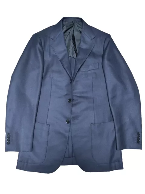 SARTORIO Napoli (KITON) Blue Cotton Summer Jacket Size 44 EU