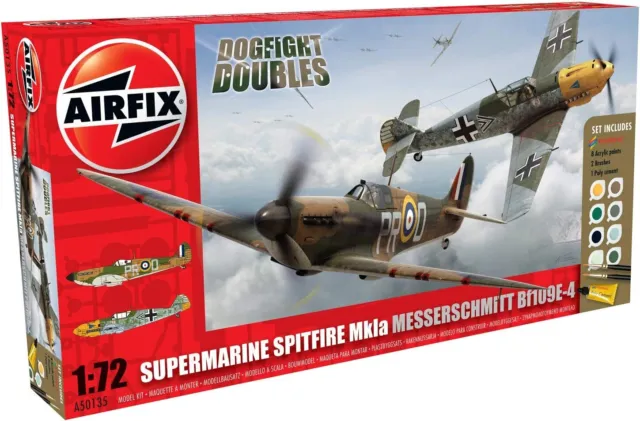 Airfix Spitfire Mk.1a & Messerschmitt BF109E-4 Dogfight Double Model