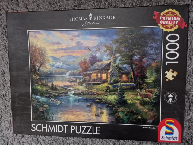 Schmidt Puzzle 1000 Teile Thomas Kinkade – Im Naturparadies (59467)