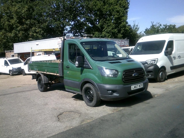 FORD TRANSIT TIPPER,2017,67 REG,GREEN,ONLY 121k,1 OWNER,VERY CLEAN VAN ...