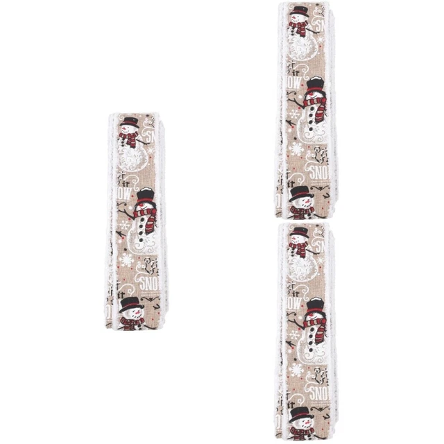3 rollen von Wired Weihnachten Band Schneeflocke Band Weihnachten Party Favors