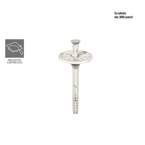 Tecfì 100 Dowels Ø 10x210 IN Hdpe for Coats With Biker Nylon Reinforced