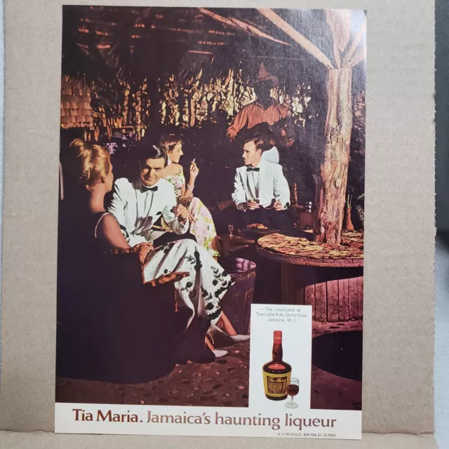 1967 Tia Maria Liqueur Print Ad Jamaicas Haunting Liqueur