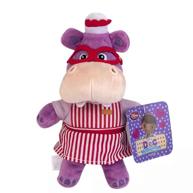 Disney Doc McStuffins Hallie Hippo Plush Doll Stuffed Soft Toy 8 inch Xmas Gift