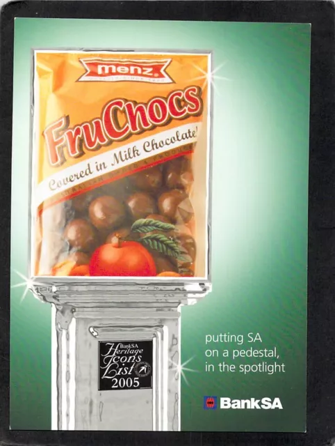 B9486 Australia 2005 Bank SA Heritage Icons Fruchocs postcard