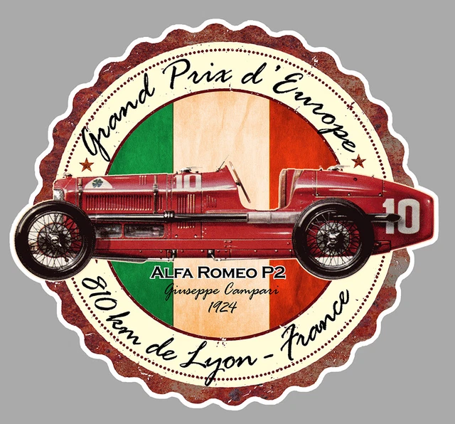 VINTAGE AUTODROME CIRCUIT FORMULA 1 CAR STICKER AU007 GRAND PRIX 9cm