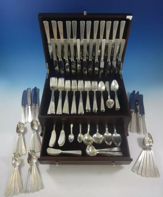 Pattern 15 by Dirk Van Erp Sterling Silver Flatware Set Service Arts & Crafts 2