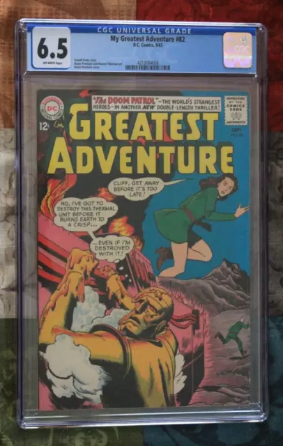 DC My Greatest Adventure #82 Doom Patrol CGC 6.5 1963 Off White Pages