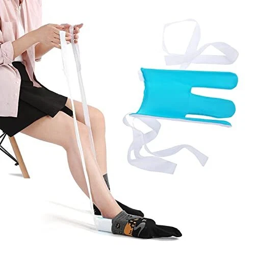 TSHAOUN Enfile-chaussettes,Léger et Portable Aide pour Enfiler les Chaussettes,F