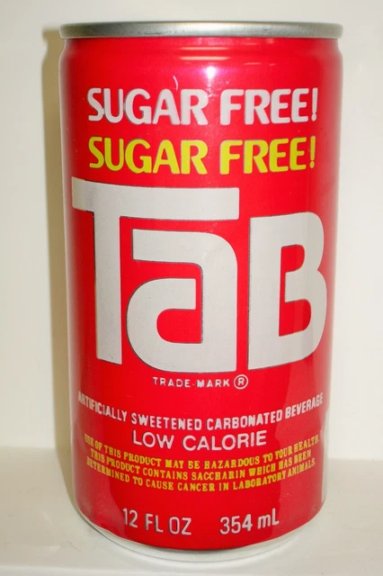 TAB "SUGAR FREE"  (ALUMINUM) Soda Can C426