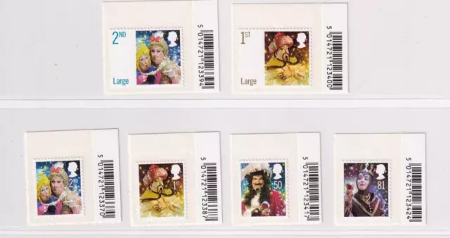 Gb Sg Ms2282 Vf-Mnh Christmas Pantomime Set With Barcodes Po Fresh