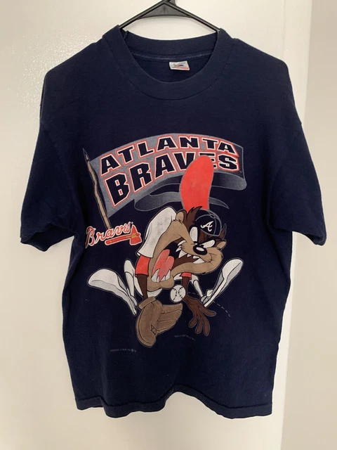 Playera Braves De Atlanta Taz Looney Tunes Vintage 1994