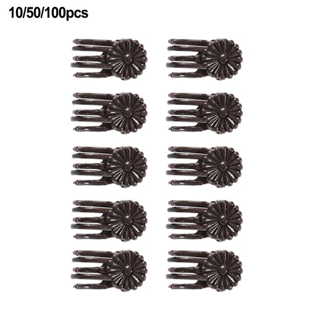 Lot De 6 Pinces à Cardigan Vintage - Fermoirs Décoratifs Pour Robe, Châle, Manteau, En Acier, Or Argent Noir Blanc