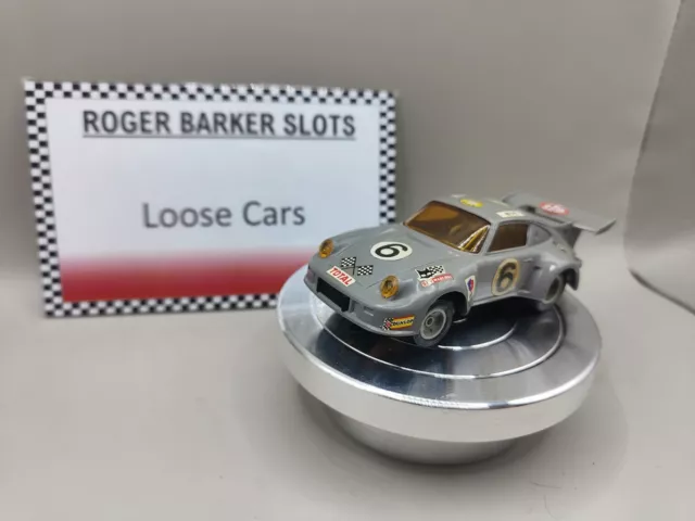 Jouef Model Porsche Carrera Turbo Grey #6 French 1/43 Scale Slot Car