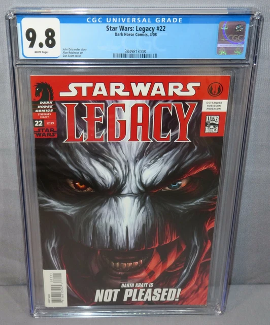 STAR WARS: LEGACY #22 (Darth Krayt) CGC 9.8 NM/MT Dark Horse Comics 2008