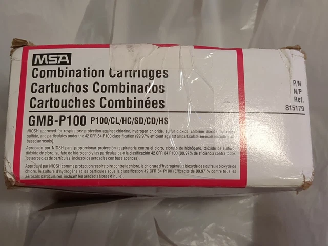 5 Pack MSA 815179 Combination Spin On Style Mask Cartridge T934 #F5