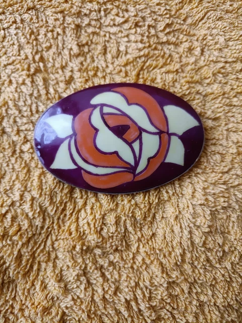 Ancienne Broche Art Déco / Nouveau – Limoges France – Vintage Et Élégante