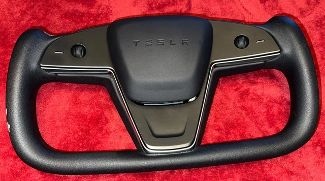 ORIGINAL TESLA MODEL X S Plaid Yoke Style Steering Wheel OEM 1622612-00 ...