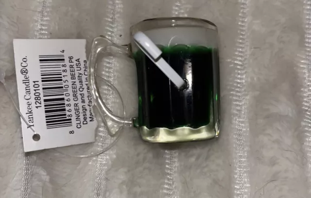 YANKEE CANDLE - St. Patrick’s Day / Irish Green Beer Mug - Jar Cling ...