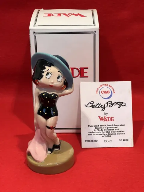 Wade Betty Boop Figurine - Beach Belle - Box & Certificate L/E 2000 - Mint