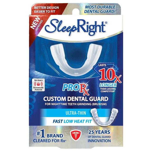 Protector dental SleepRight ProRX, ultrafino, ajuste personalizado, duradero para los dientes