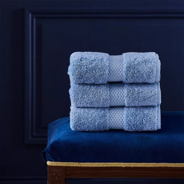 Yves Delorme Etoile Solid Color Soft & Absorbent Bath Towels From France