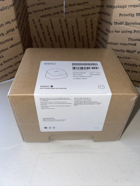 eero 6 - Dual-Band Mesh Wi-Fi Router - Model # N010001 - NEW IN BOX