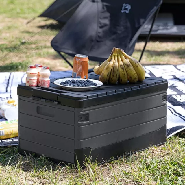 XL Large Folding Camping Storage Box Outdoor Fishing Car Trunk Picnic Organizer