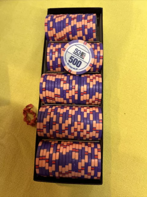Scientific games poker chips. 500 total.