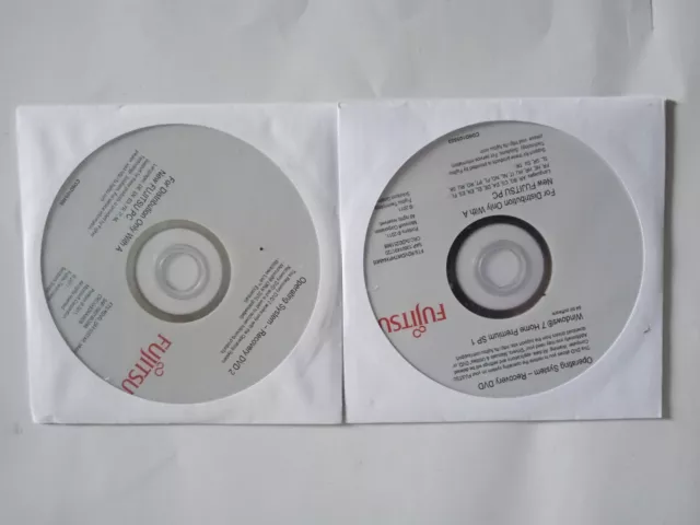 Set DVD recupero FUJITSU Windows 7 Pro SP1 64 bit originale