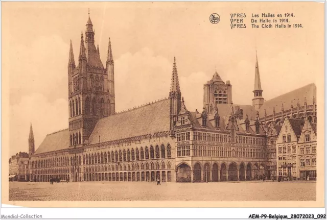 AEMP9-BELGIQUE-0786 - YPRES - les halles en 1914