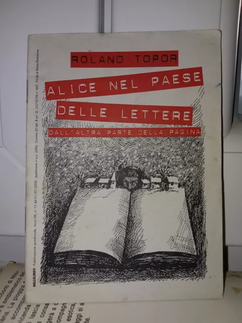 roland topor - alice nel paese delle lettere - mllelire stampa alternativa