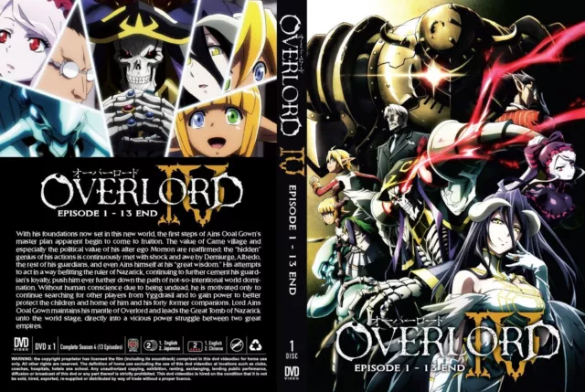 Anime DVD English Dubbed Overlord Season 3 Vol 1-13 End Gift for sale online