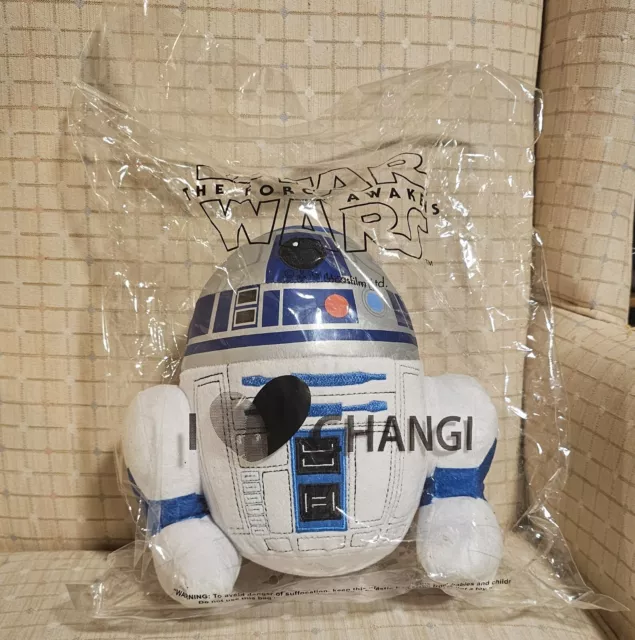 Star Wars R2D2 R2-D2 Plush Toy Singapore Changi Airport Limited Edition RARE