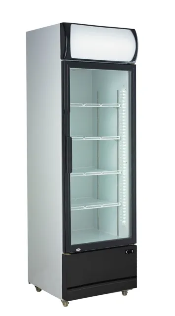 CHILLMATIC CM540  1 Door 540L Commercial Upright Glass Drinks Display Fridge