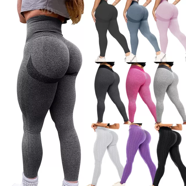 Women Leggings Anti-Cellulite High Waist Push Up Yoga Pants TikTok Butt Lift