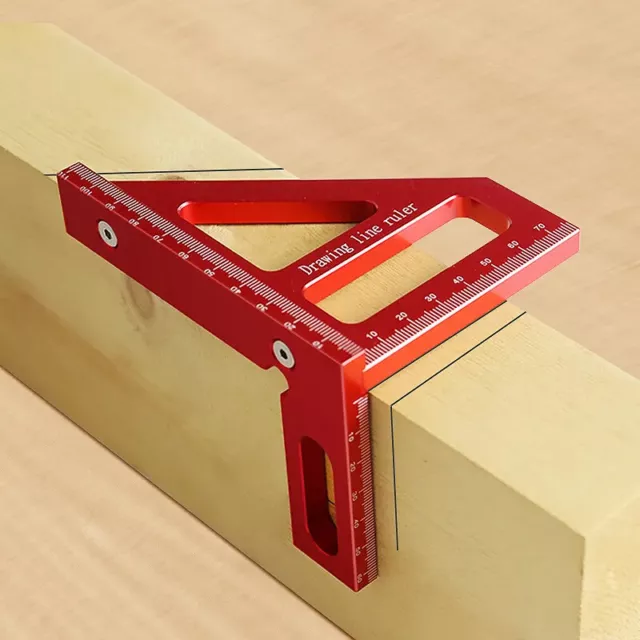 Woodworking Square Protractor Miter Ruler High Precision Tool Engineer Carpenter
