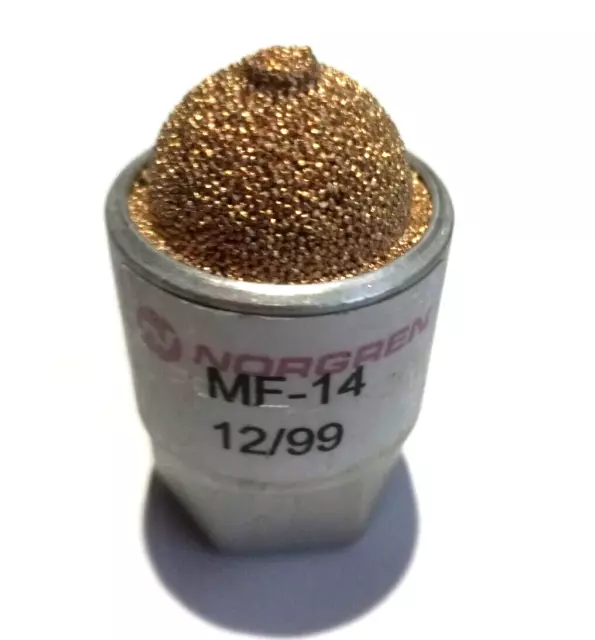 Sintered Bronze Pneumatic Air Silencer Muffler  1/4" NPT  Norgren MF -14 3