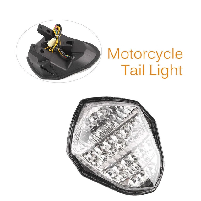 Fanale Posteriore Indicatore Luce Lampeggiante per Suzuki GSXR1000 2003 2004 Chiaro