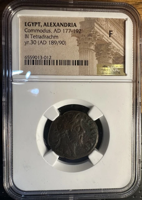 Commodus Egypt Alexandria AD 177-192 BI Tetradrachm