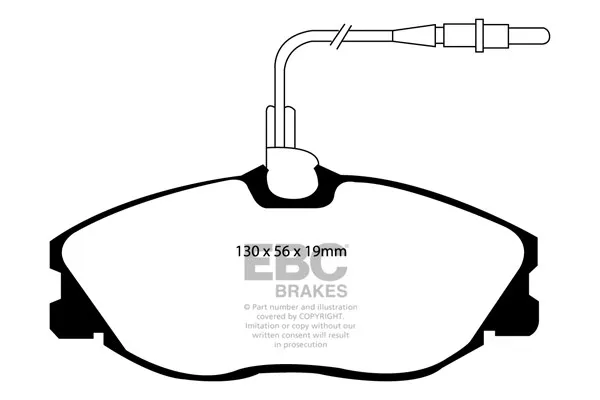 EBC Ultimax Front Brake Pads for Peugeot 406 2.2 (99 > 03)