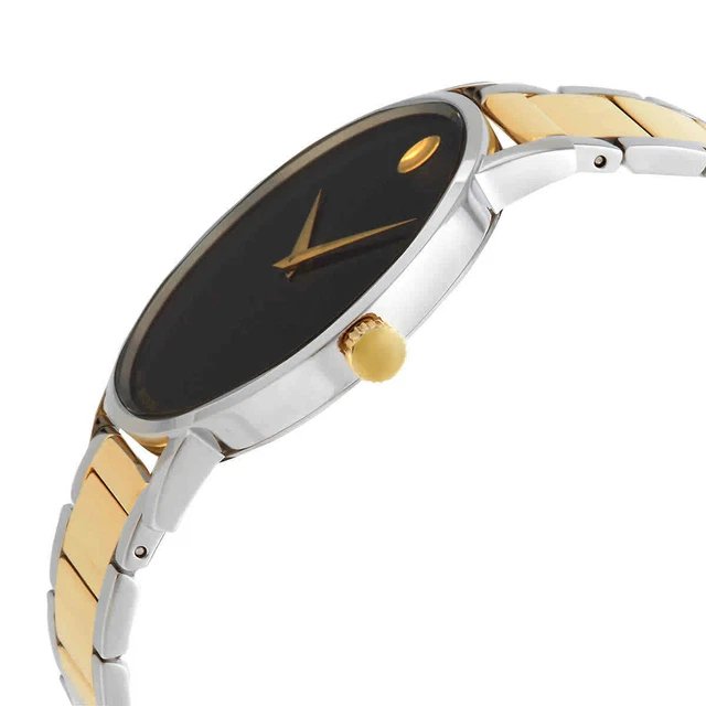 Orologio da uomo Movado Museum Classico Quadrante Nero al quarzo 0607217 2