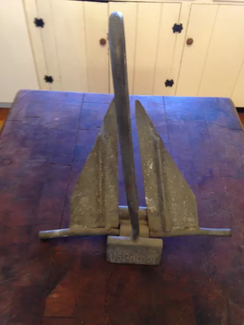 Vintage 5 lb Galvanized Boat Anchor USAnchor  No. 7