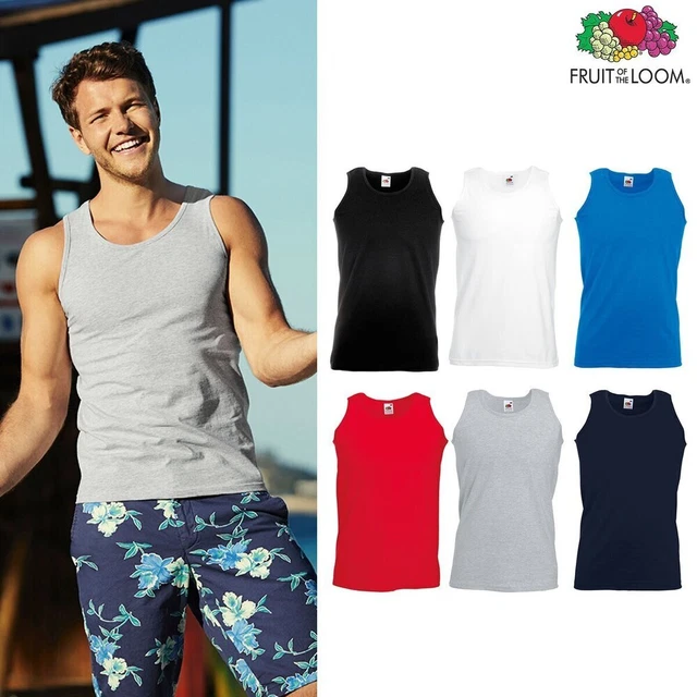 Canottiera sportiva da uomo senza maniche Fruit of the Loom Canotta in cotone