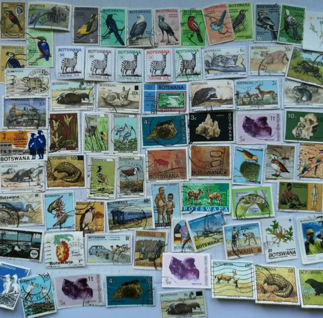 Bechuanaland & Botswana Stamps Collection - 100 to 500 Different Stamps