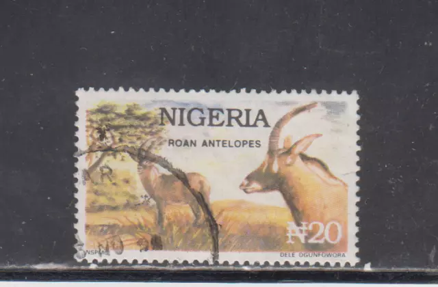 NIGERIA :  1992-93 - USED  - SCOTT #  615d  ANIMALS