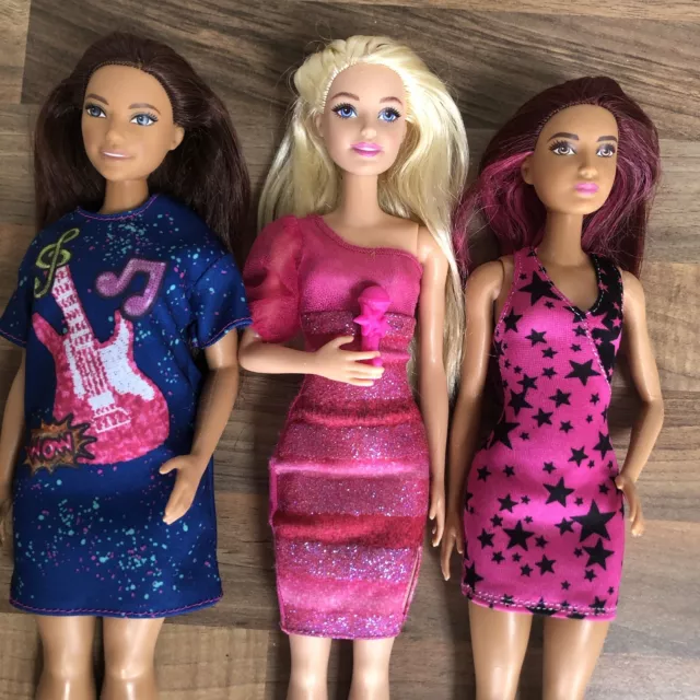 Barbie Fashionista Curvy Popstar Doll Mattel Bundle