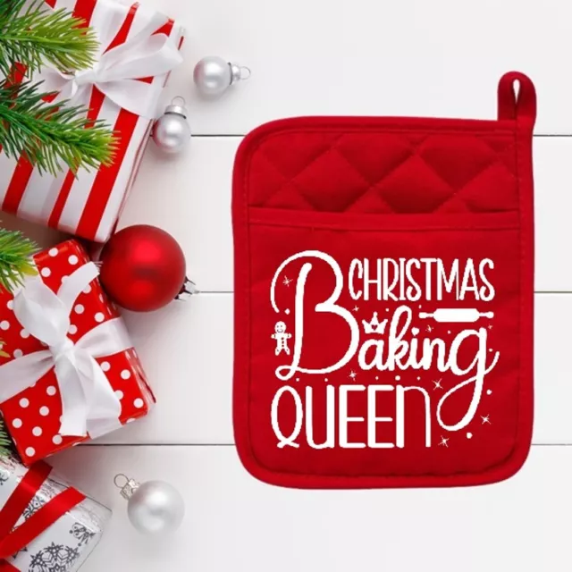 Reina de la Panadería de Navidad - Portavasos - Almohadilla caliente - Horno Mitt - Vacaciones - Regalo - 041