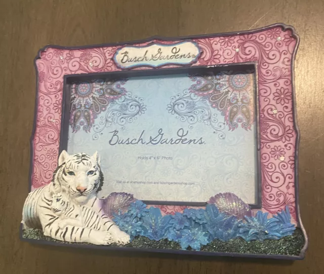 Busch Gardens White Tiger SeaWorld Parks 4x6 Picture Frame