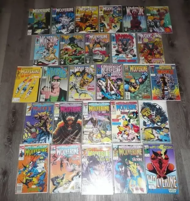 Wolverine Comic lot of 27 Marvel Comics Presents 72 1st Weapon-X